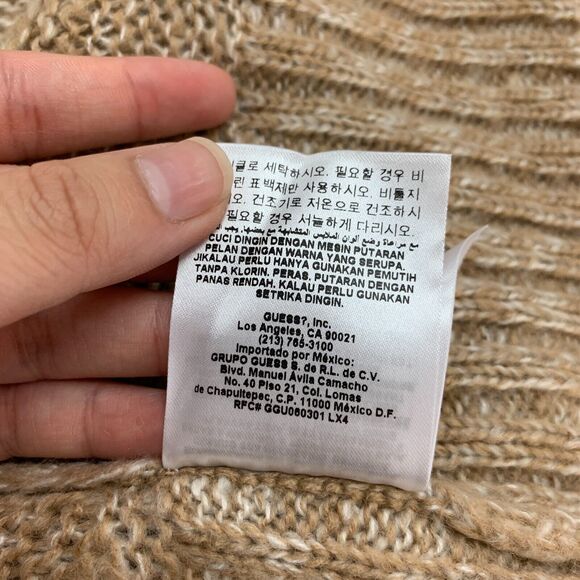 Guess Knit Acrylic Poncho Sweater Womens XS/S Toggle Buttons Zip Up Shawl Collar - Picture 13 of 16